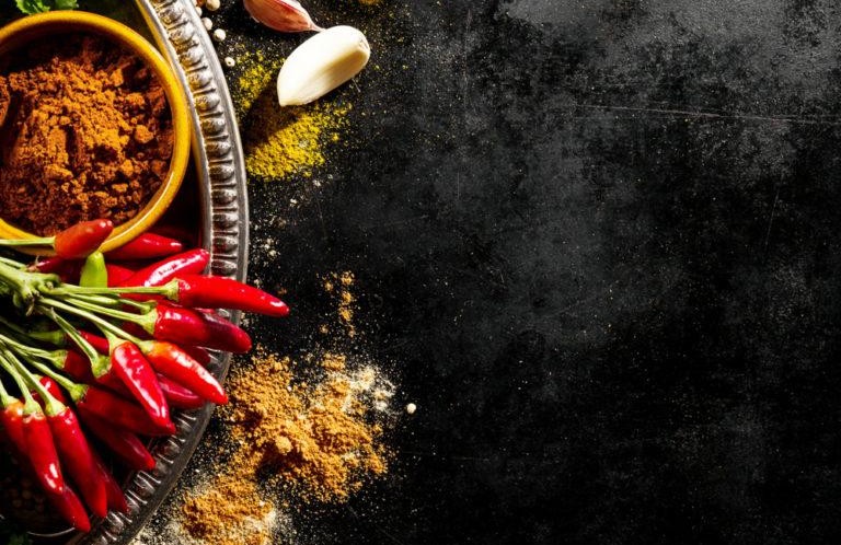 Indian spices and turmeric